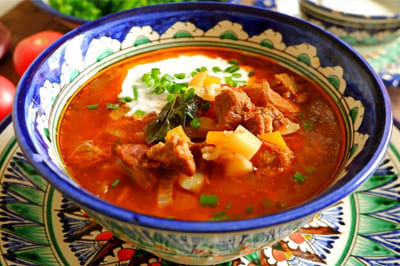 Мастава узбекское горячее блюдо